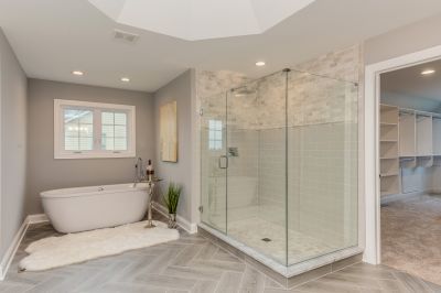 Glass Enclosed Shower-Tub Combo