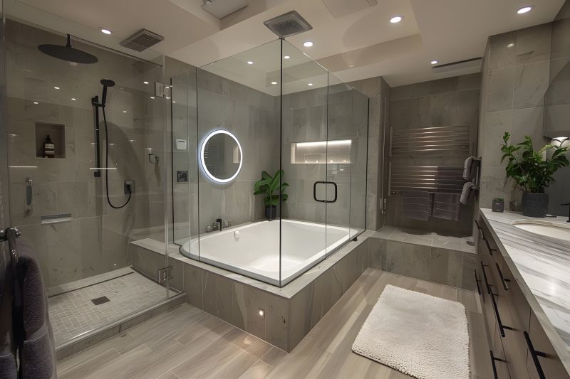 Bathtub Installation in a Modern Bathroom